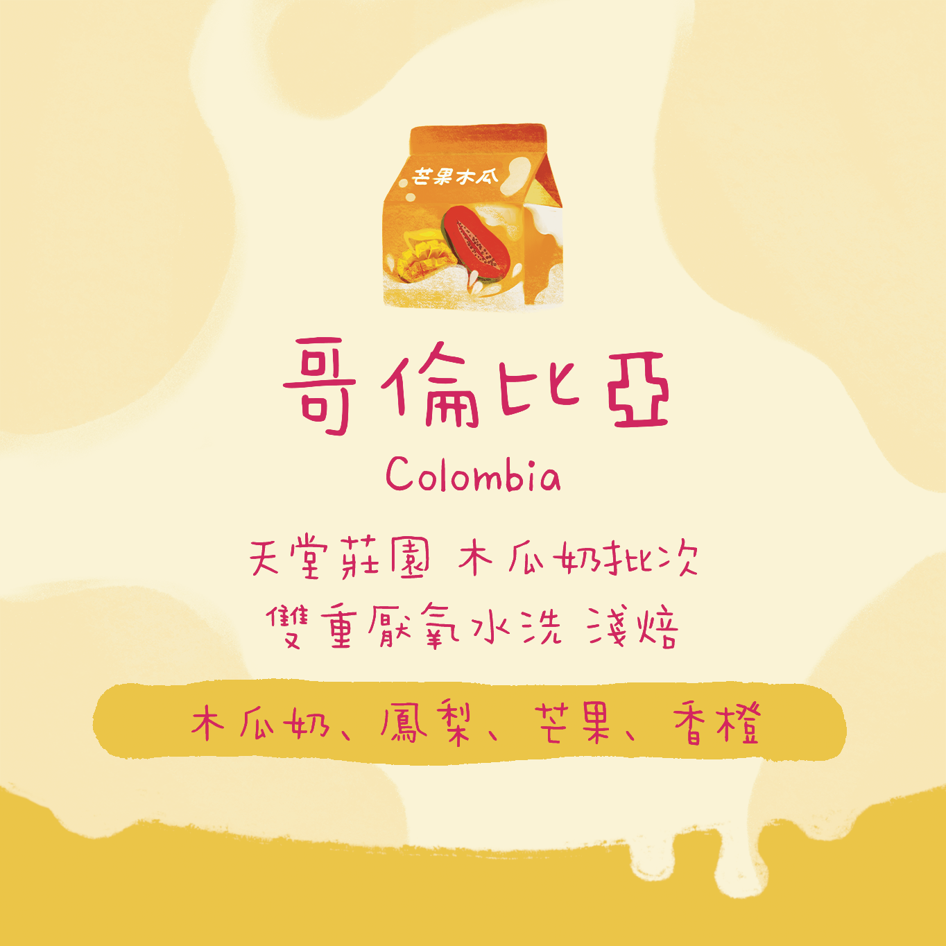 【天堂必試】哥倫比亞|天堂莊園 雙重厭氧發酵 木瓜奶批次 淺焙|咖啡豆 掛耳包