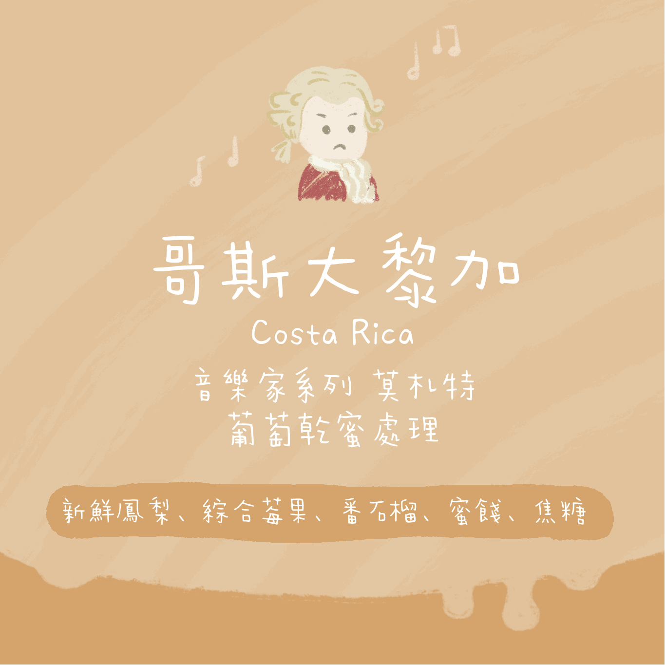 【2026最新莫札特✨】哥斯達黎加|卡內特 音樂家系列 莫札特 葡萄乾蜜處理 淺焙|咖啡豆 掛耳包