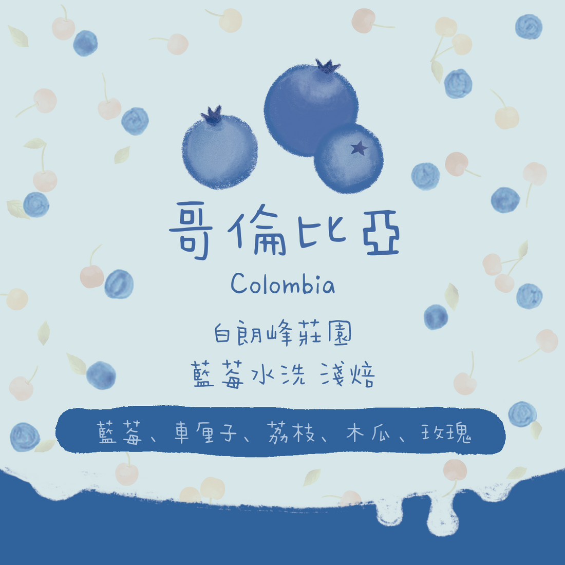 【超正藍莓】哥倫比亞｜白朗峰莊園 藍莓水洗 淺焙｜咖啡豆 掛耳包