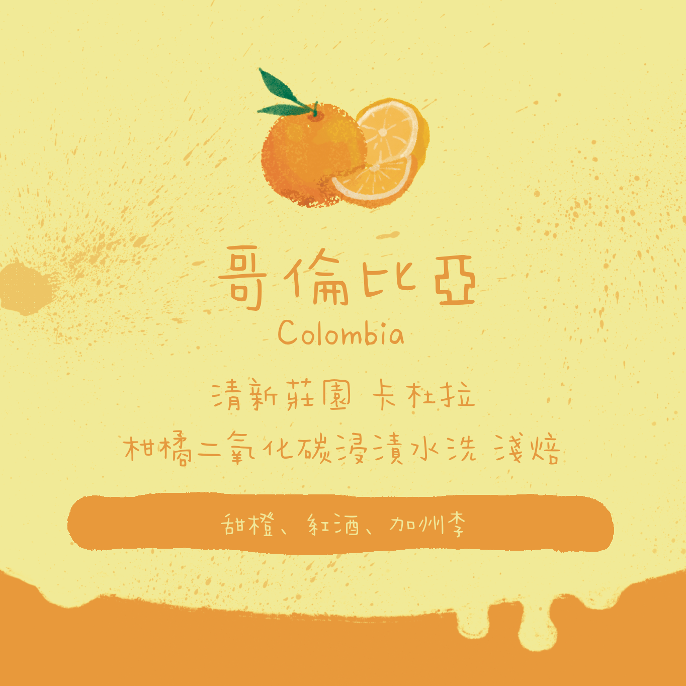 【僅少量】哥倫比亞｜清新莊園 卡杜拉 柑橘二氧化碳浸漬水洗 淺焙｜咖啡豆 掛耳包