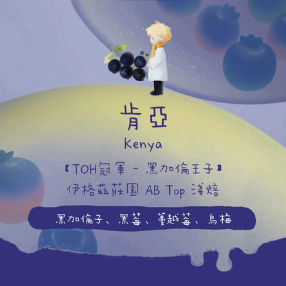 【✨2026TOH水洗組冠軍】肯亞｜祈安布 伊格茲莊園 - 黑加倫王子 淺焙｜咖啡豆 掛耳包